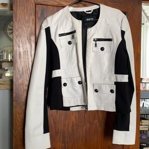 White and black BKE jacket